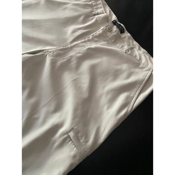 PEBBLE BEACH Performance Cream Flat Front Golf Shorts sz 38 - Picture 2 of 9